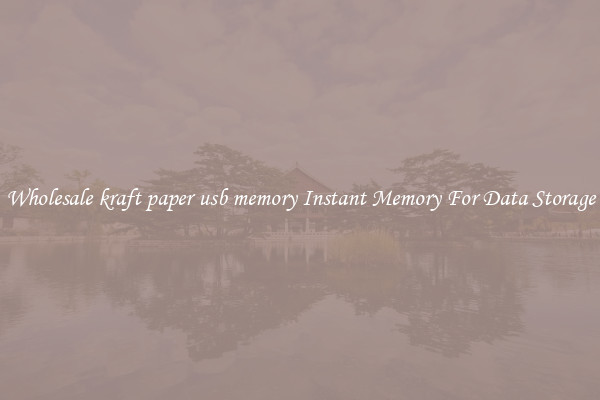 Wholesale kraft paper usb memory Instant Memory For Data Storage
