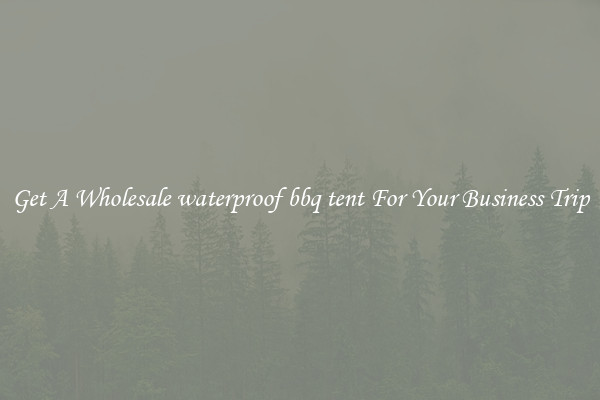 Get A Wholesale waterproof bbq tent For Your Business Trip