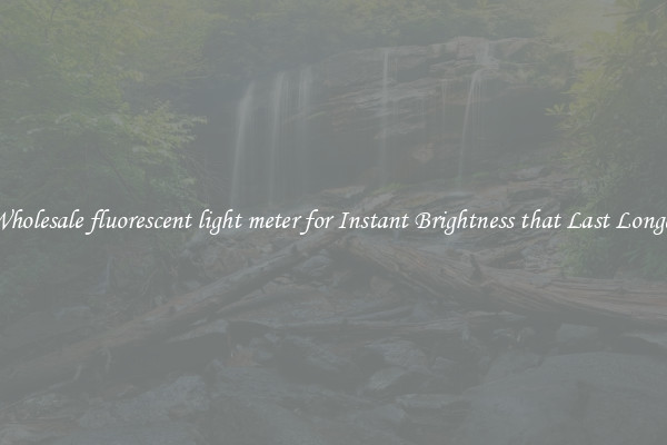 Wholesale fluorescent light meter for Instant Brightness that Last Longer