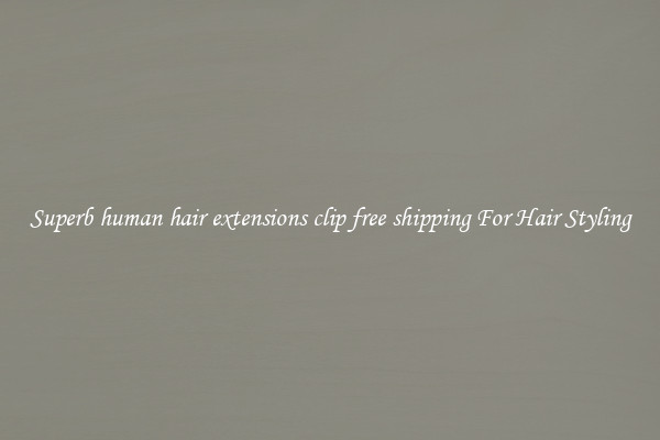 Superb human hair extensions clip free shipping For Hair Styling