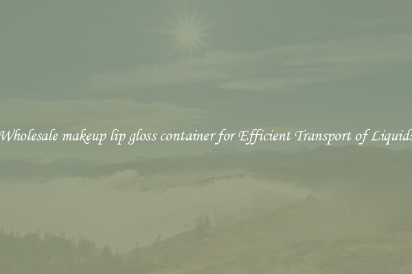 Wholesale makeup lip gloss container for Efficient Transport of Liquids