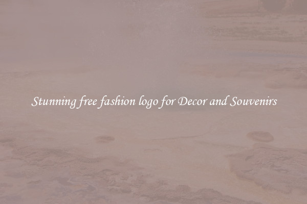 Stunning free fashion logo for Decor and Souvenirs