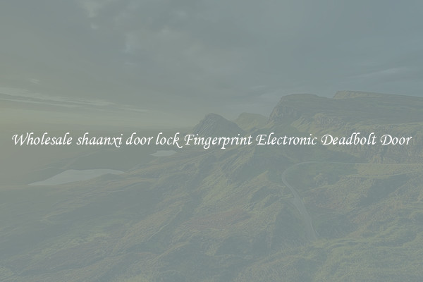 Wholesale shaanxi door lock Fingerprint Electronic Deadbolt Door 