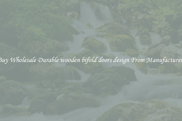 Buy Wholesale Durable wooden bifold doors design From Manufacturers