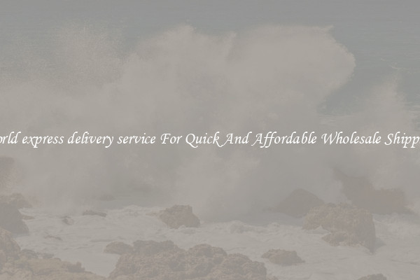 world express delivery service For Quick And Affordable Wholesale Shipping