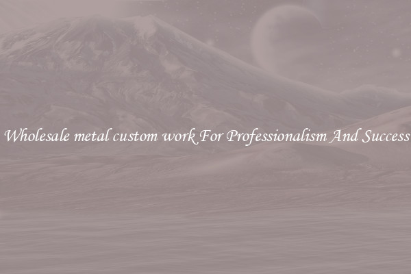 Wholesale metal custom work For Professionalism And Success