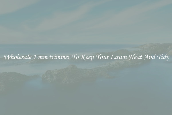 Wholesale 1 mm trimmer To Keep Your Lawn Neat And Tidy