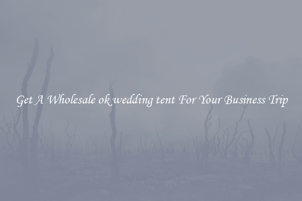 Get A Wholesale ok wedding tent For Your Business Trip